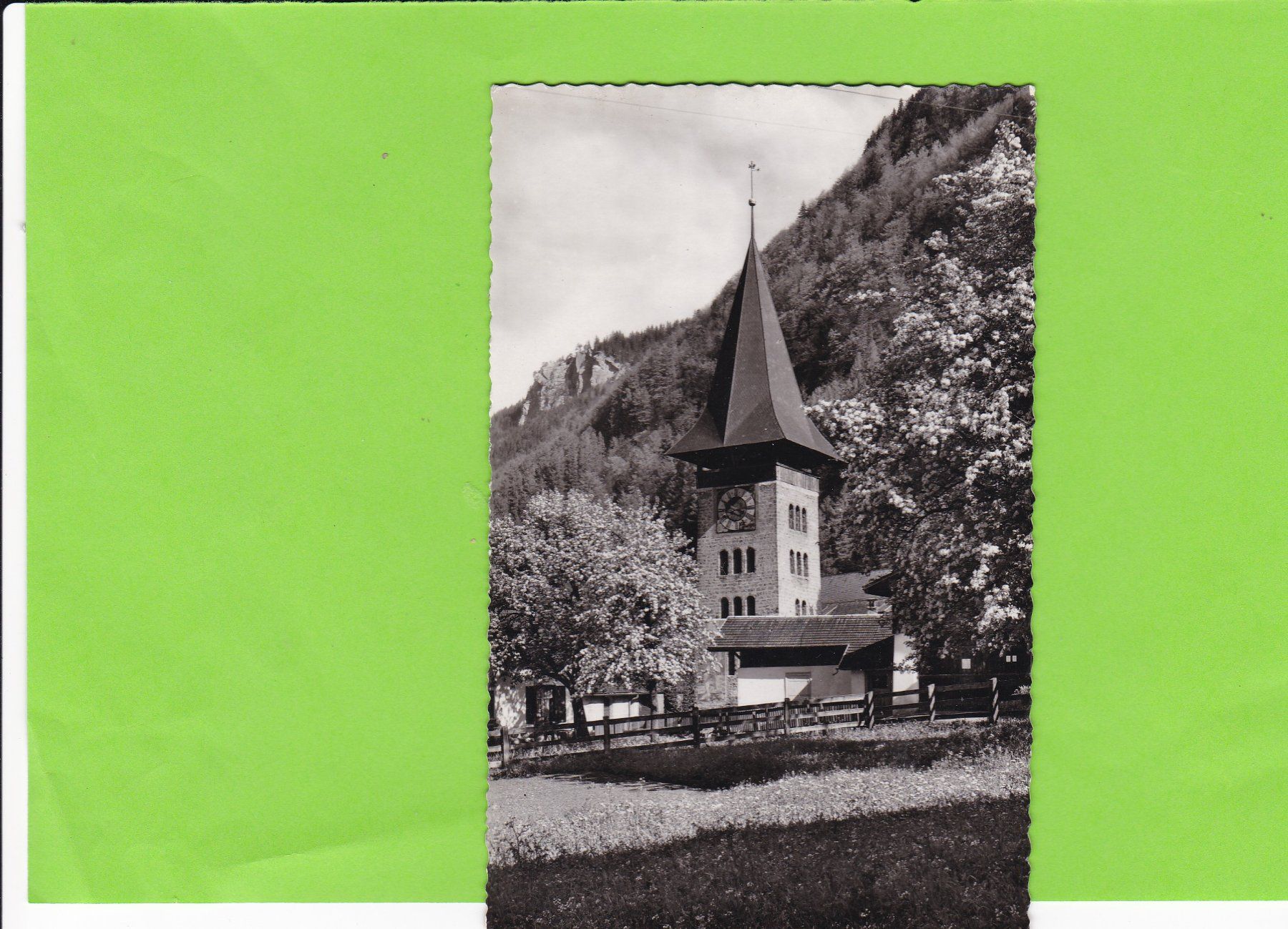 Ansichtskarten: Meiringen-Kirche – Gebraucht aus St. Peterzell von neckertal