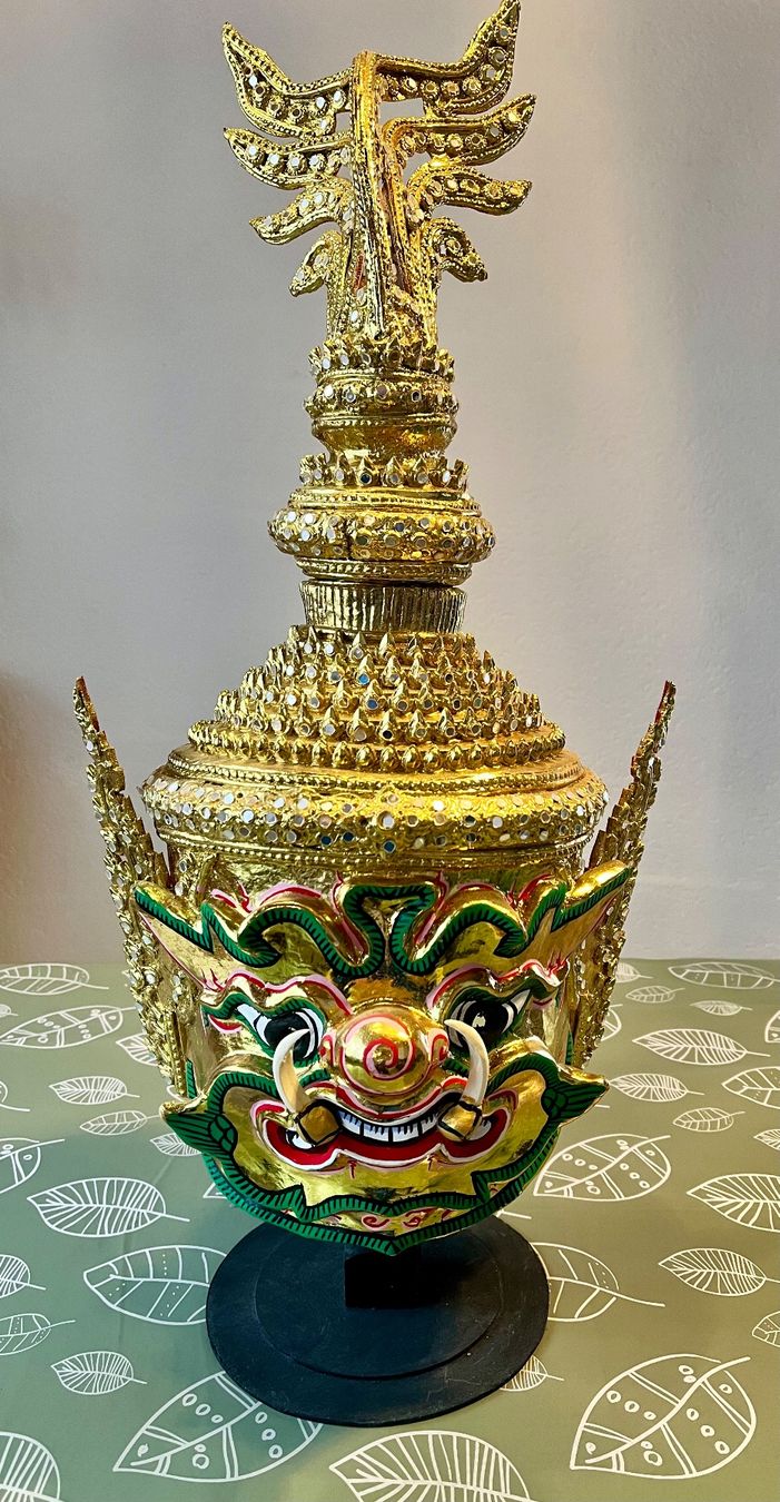 Tutte le decorazioni: Thai Khon Maske Deko / Farbe Gold – Usato da Uffikon venduto da san123day 3