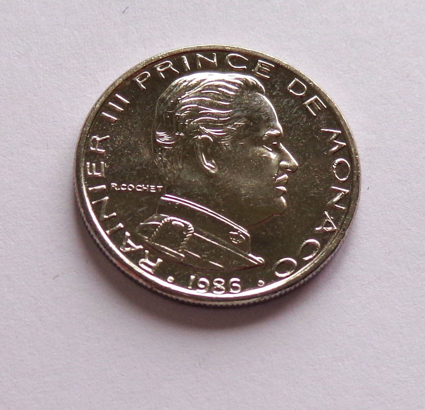 Tutti le monete: 1 Franc Monaco 1986 – Usato da Kriens venduto da TSCH1 1