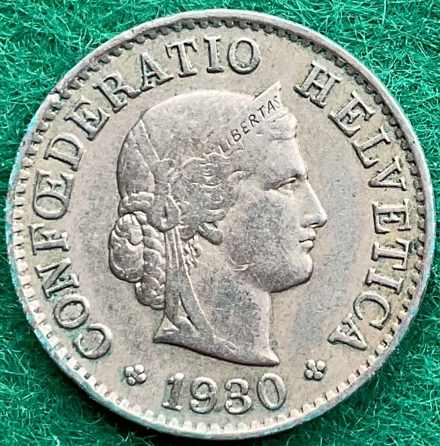 Tutti le monete: Pièce de 5 ct suisse 1930 – Usato da Plan-les-Ouates venduto da gab_cgf6
