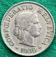 Pièce de 5 ct suisse 1930