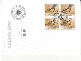 SBK D Xlll 6 im 4er-Block FDC