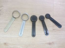 Diverse ungebrauchte Uhrenöffner Vintage 5 Stk.