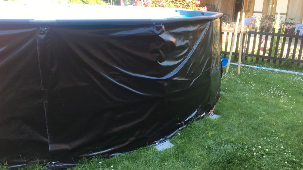 Intex Schwimmbad: 488cm Pool Komplett Set - mit Isolation, Pumpe, Solarheizung – Gebraucht aus Kyburg-Buchegg von Neotech320 5