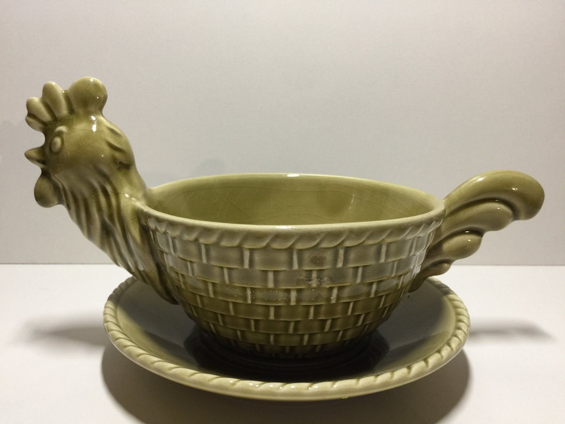 Schalen: WESTERN GERMANY Saucière + assiette coq – Gebraucht aus Cossonay-Ville von Les_1001_perles 2