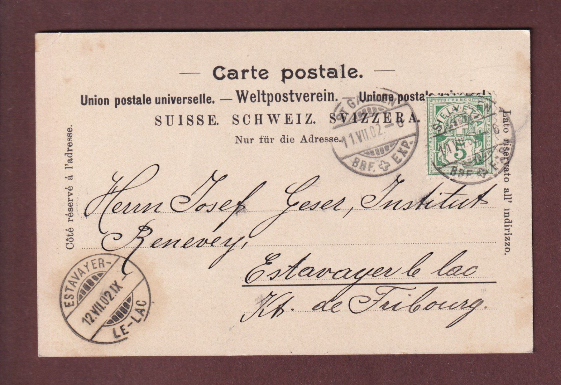 Cartes postales: Gruss aus ST. GALLEN - Teilansicht - 1902 // Eckbug // – D'occasion à Pully par nicecards 1