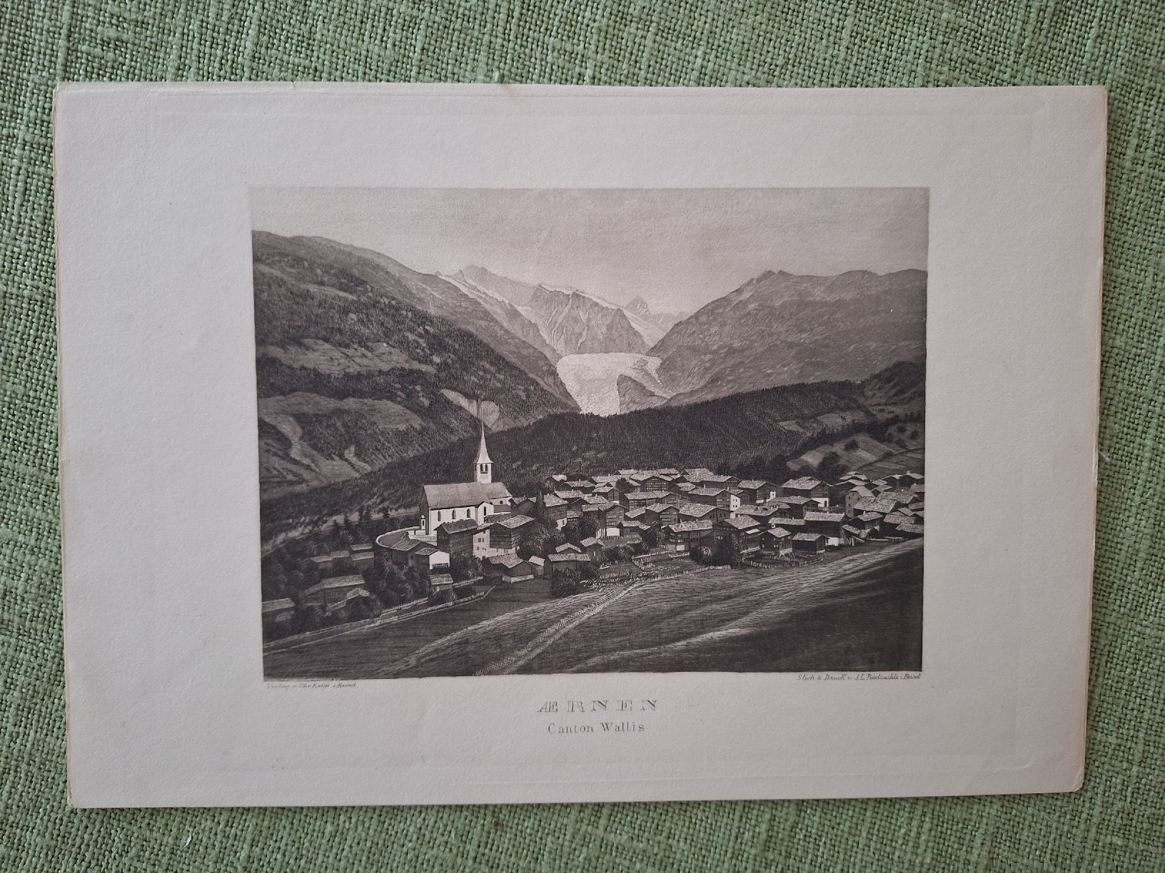 Incisioni: VALAIS. AERNEN – Usato da Bevaix venduto da bohrap 1