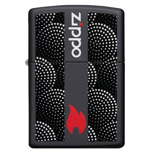 Zippo Accendini: Zippo Schw/Matt Dot Pattern – Nuovo e nell'imballaggio originale da Wängi venduto da elcigarro