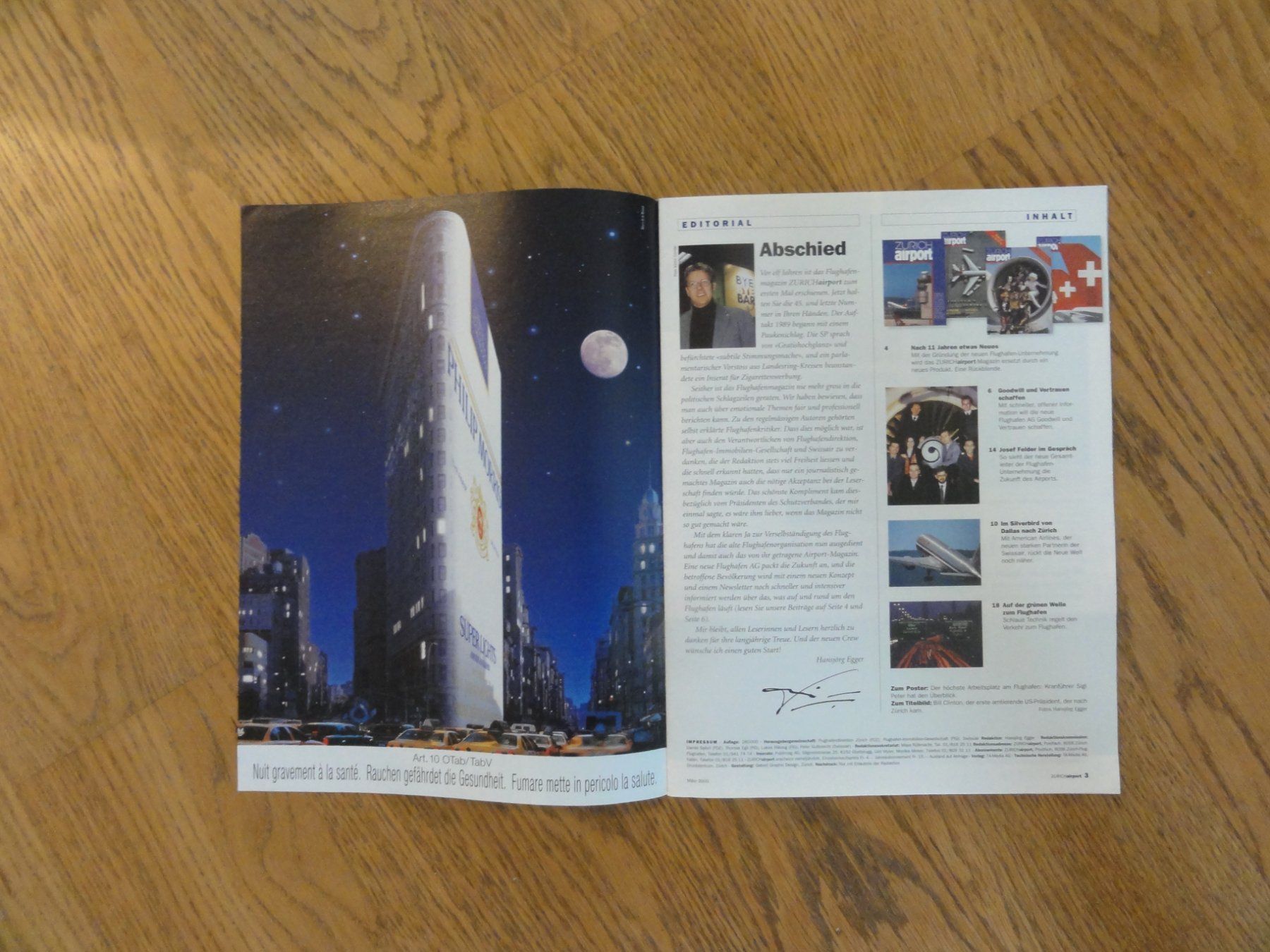 Riviste & Magazine: Zurich airport Magazin – Usato da Riedholz venduto da Taweva 1