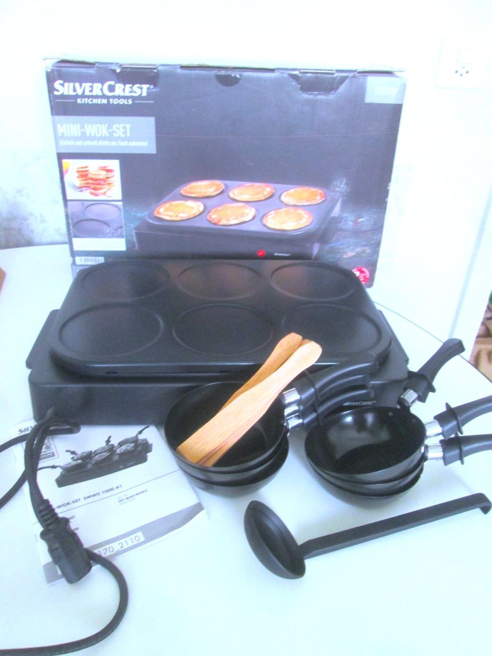 SilverCrest Elettrodomestici da cucina: Mini Wok Set + Crèpe Makers 2 - 1 – Usato da Sementina venduto da babucia 1