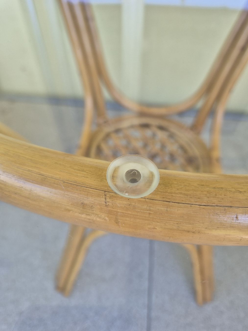 Tavoli: Rattan-Glastisch rund – Usato da Bassersdorf venduto da Stallone89 2