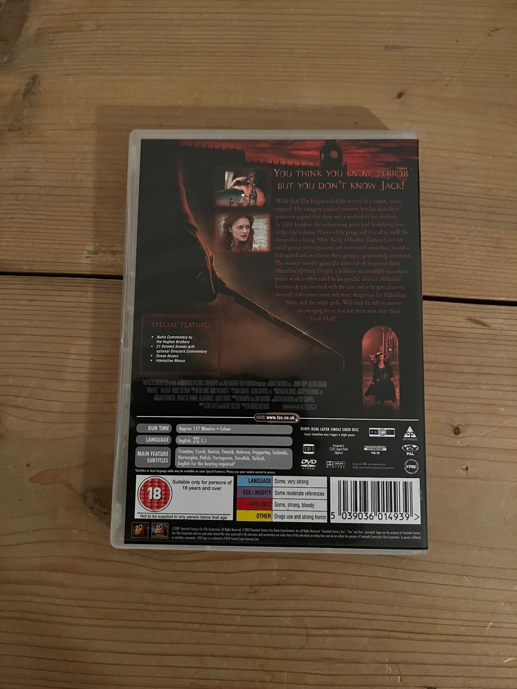 Alle DVDs: DVD - From Hell - Johnny Depp – Gebraucht aus Bassersdorf von McRob00 2