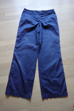 leichte Hose von Taifun - weite Beine - dunkelblau 40