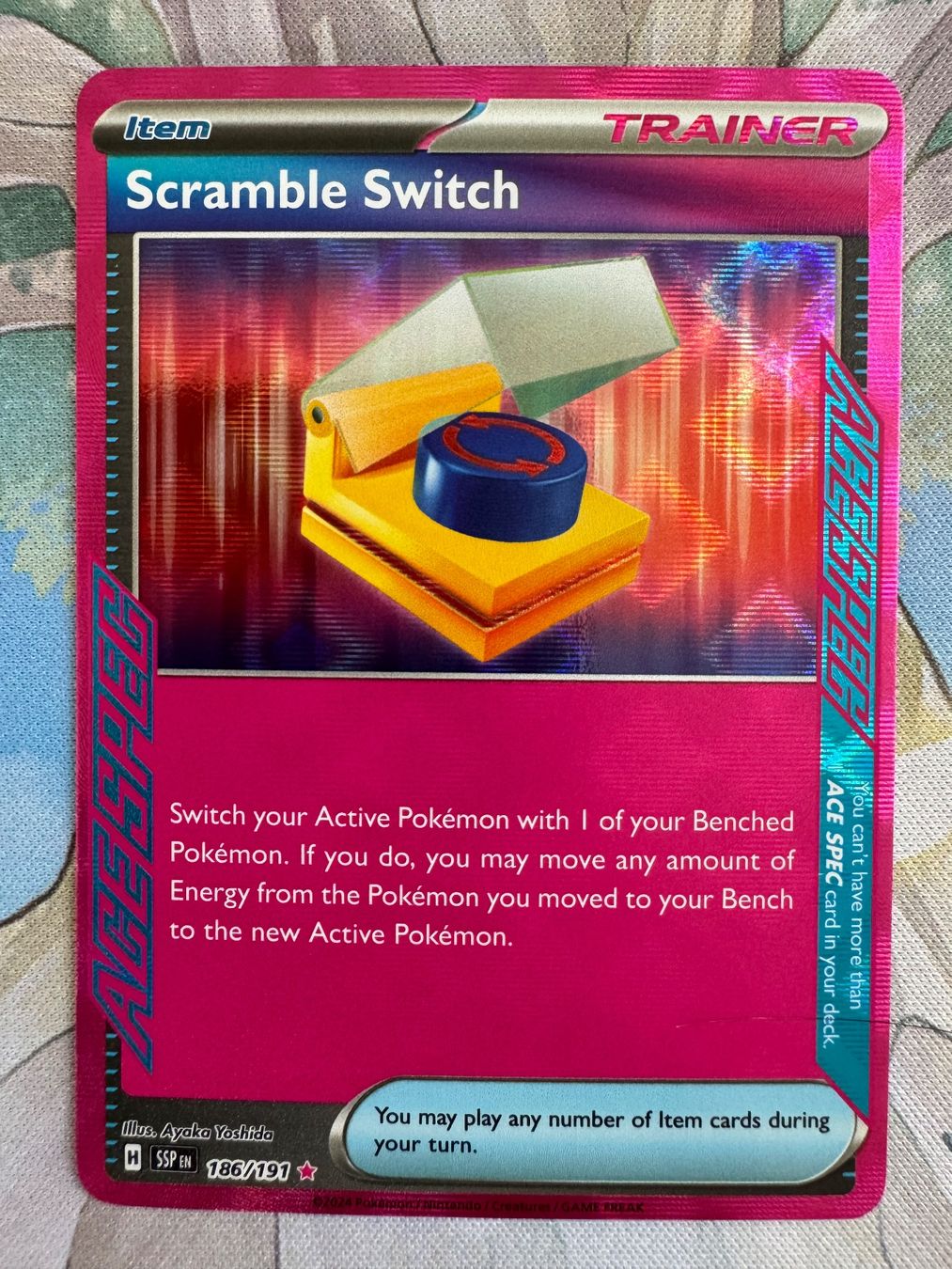 Pokémon Carte collezionabili: Pokémon TCG - Scramble Switch (SSP186) Surging Sparks – Nuovo (secondo la descrizione) da Oberwil BL venduto da Chelsea26