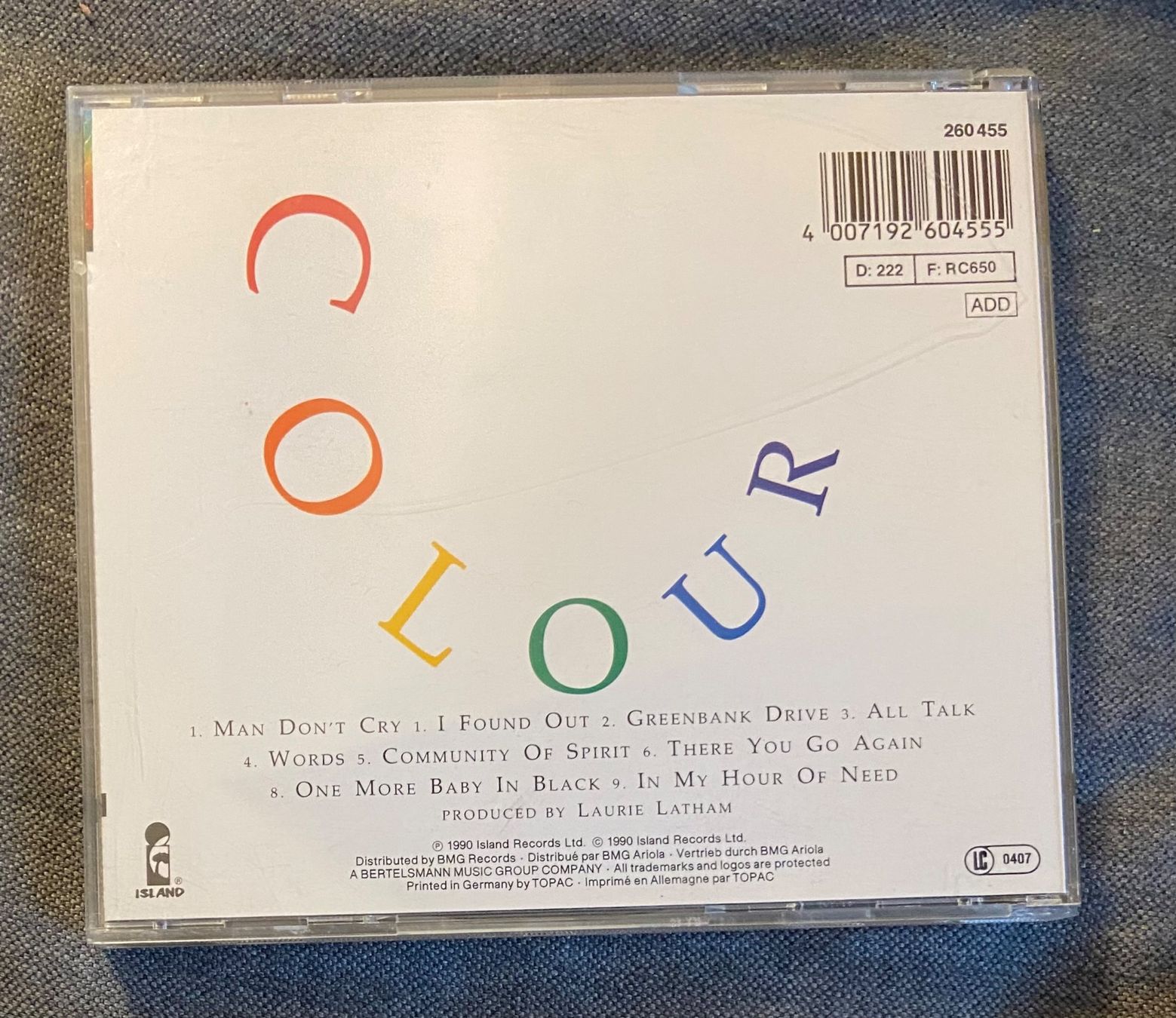 CD: THE CHRISTIANS CD COLOUR – Usato da Luzern venduto da Lycka24 1