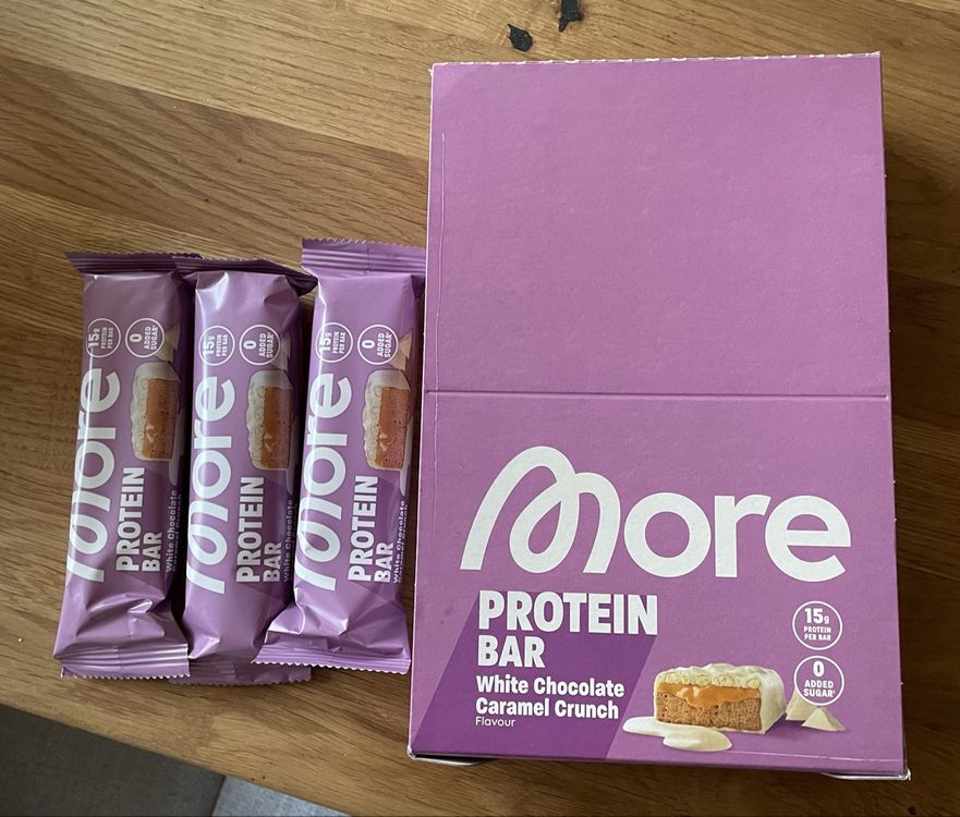 13 Stk. More Nutrition White Chocolate Caramel Crunch Bar (Neu und ...