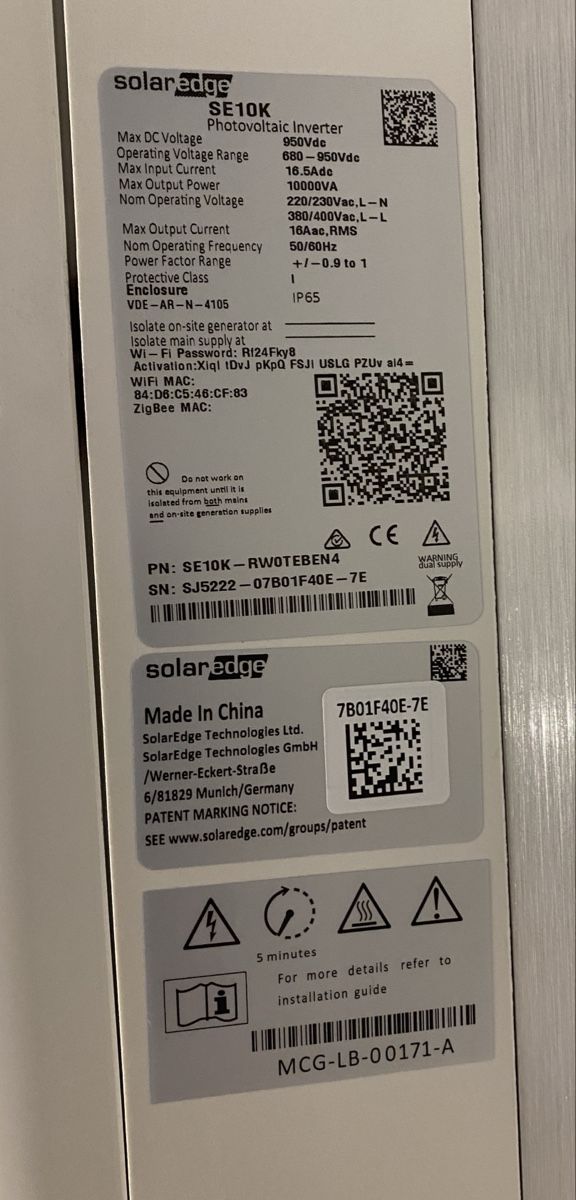 SolarEdge Inverter: Wechselrichter Solaredge SE10K – Usato da Menziken venduto da wysa01 1
