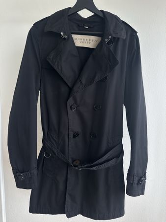 Burberry Brit Black Trench Coat, Size m - Great Condition!