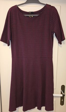 Strickkleid von Street One, weinrot und dunkelblau, L
