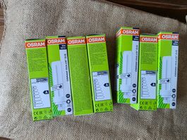 Konvolut 7 Glühbirnen Leucht Mittel Osram Dulux