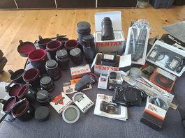 PENTAX SUPER A Spiegelreflex Kamera Set - 33-teilig