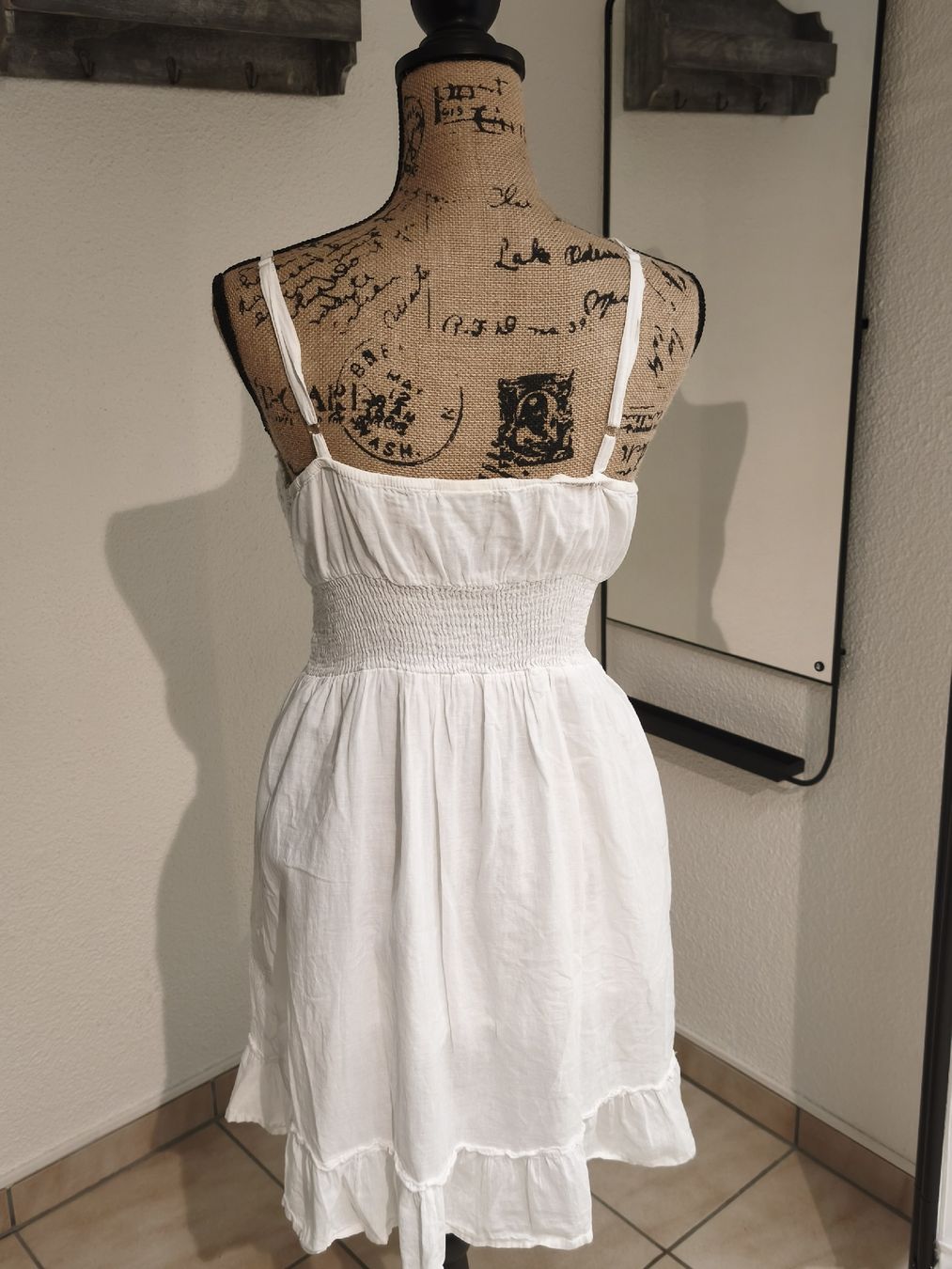 Vestiti: Kleid Sommer weiss Grösse Free 100% Baumwolle – Nuovo (secondo la descrizione) da Emmetten venduto da SecondhandSiska 2