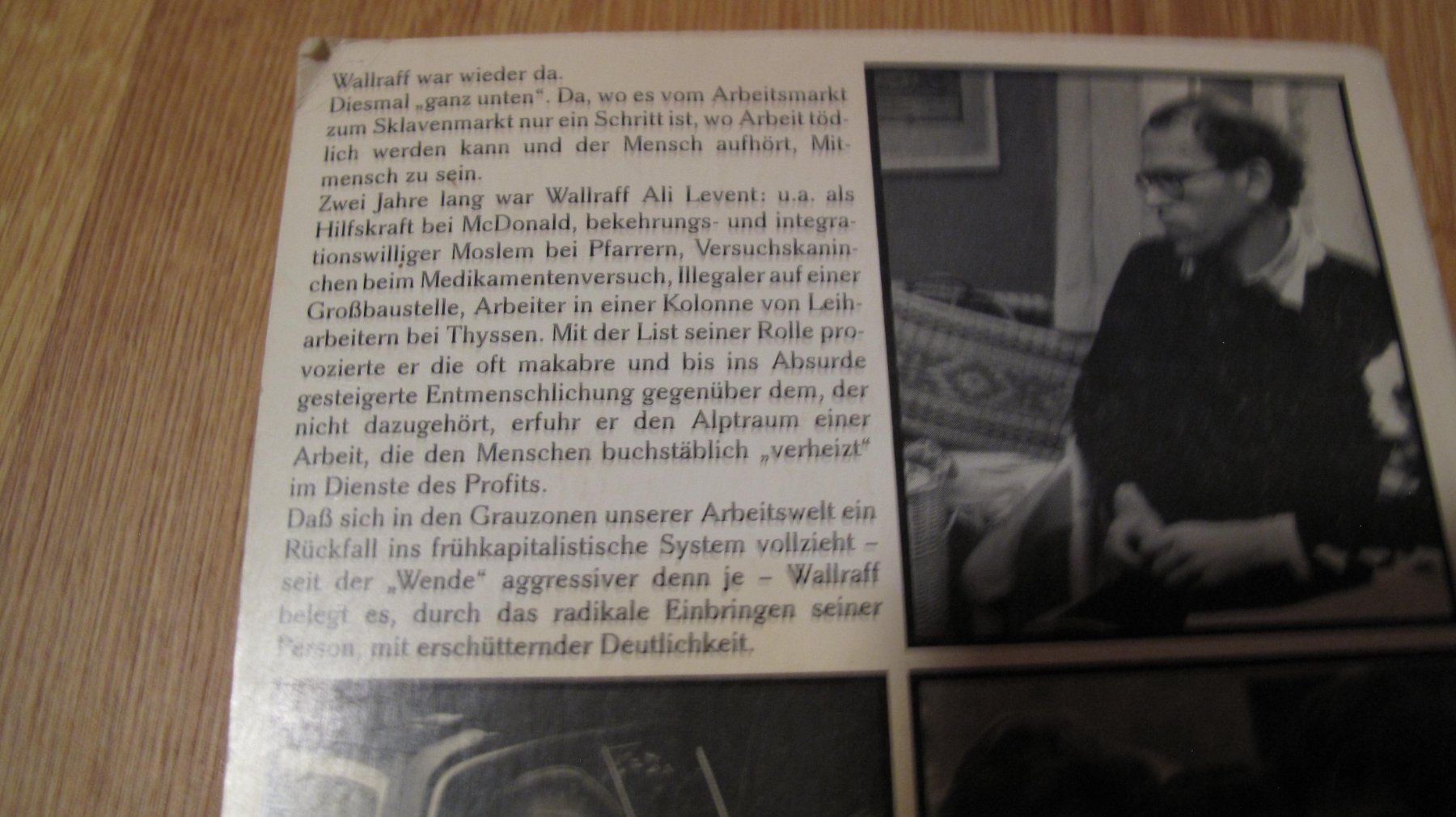 Libri: Günter Wallraff / Ganz unten – Usato da Berg TG venduto da Volker-Kampfgarten 2