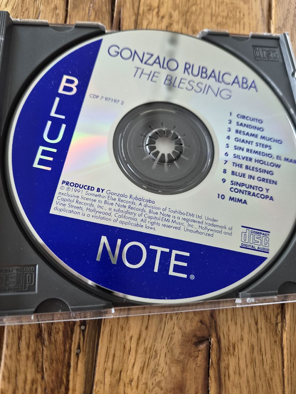 CD: GONZALO RUBALCABA THE BLESSING – Usato da Zofingen venduto da Tinpan 2