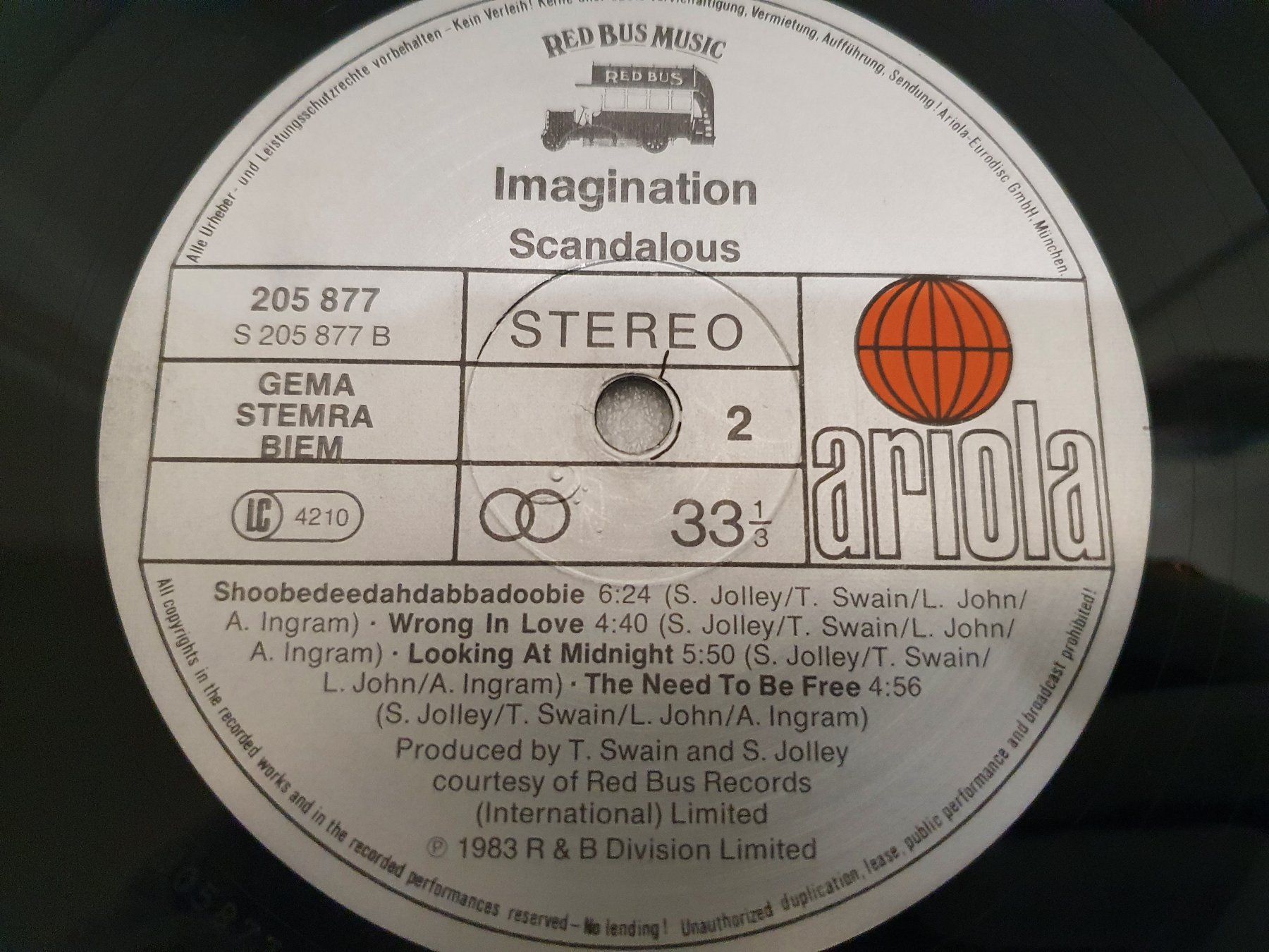 Dischi in vinile: Imagination – Scandalous – Usato da Uster venduto da Vinyl-Leidenschaft 6