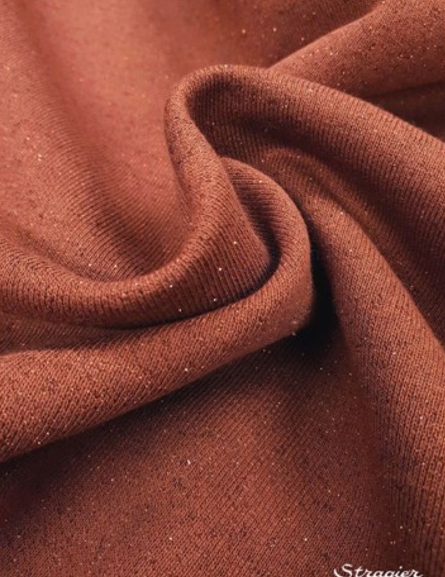 Tissus: 65cm Sweatshirt molletonné scintillant Sienne Stragier – Neuf (Voir description) à Les Monts-de-Pully par Pauline_B
