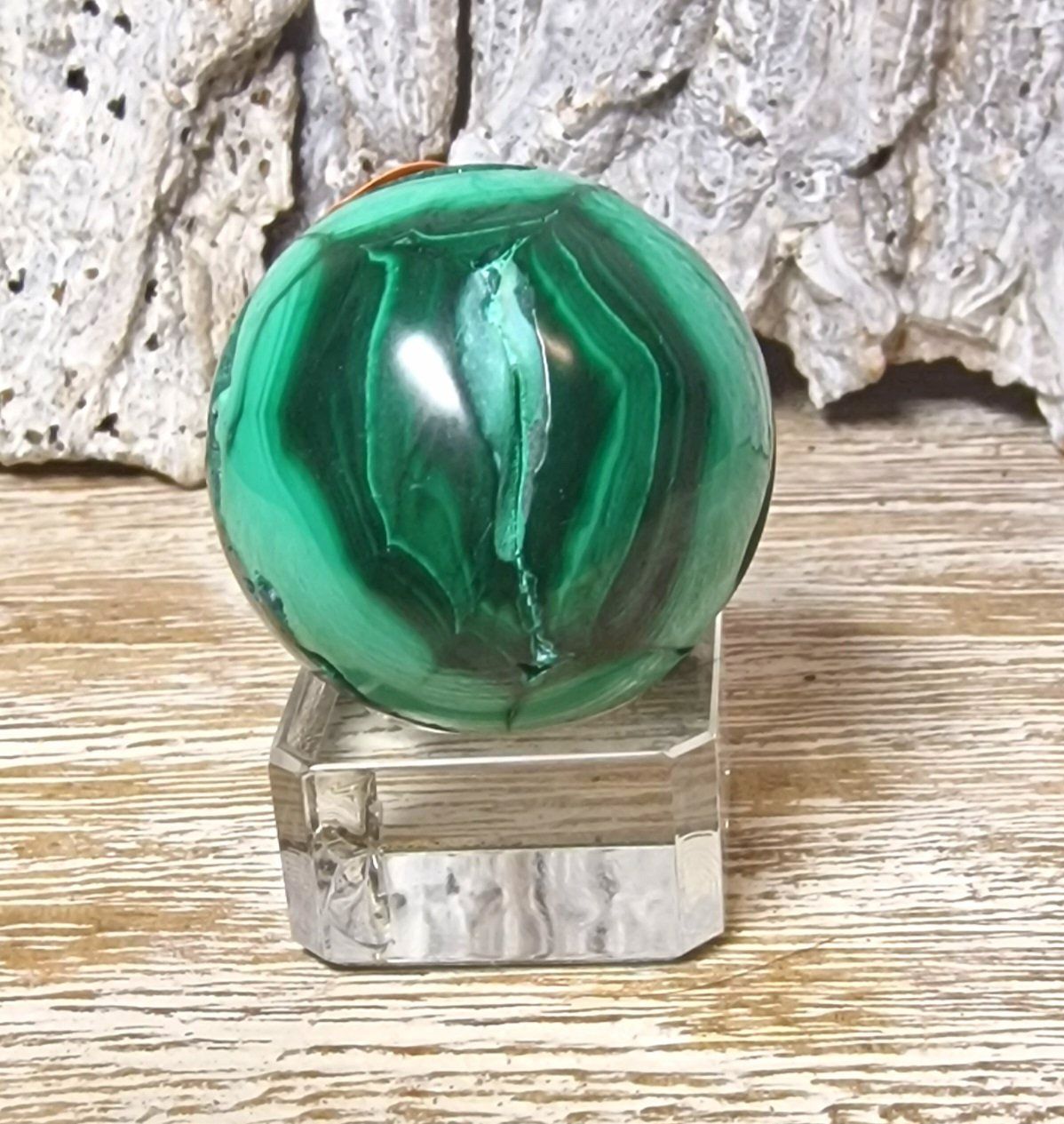 Minerali & Pietre curative: Malachit Kugel 31mm 58g – Nuovo (secondo la descrizione) da Matzingen venduto da Shay_Crystalz