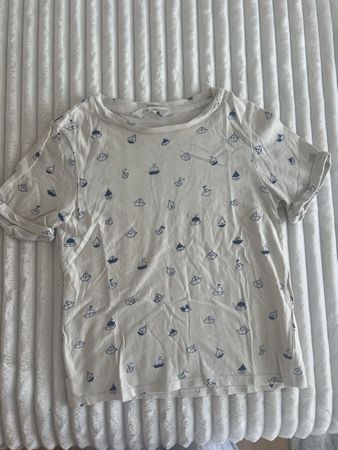 H&M BAUMWOLL SHIRT SCHIFFE BOOTE GR 128