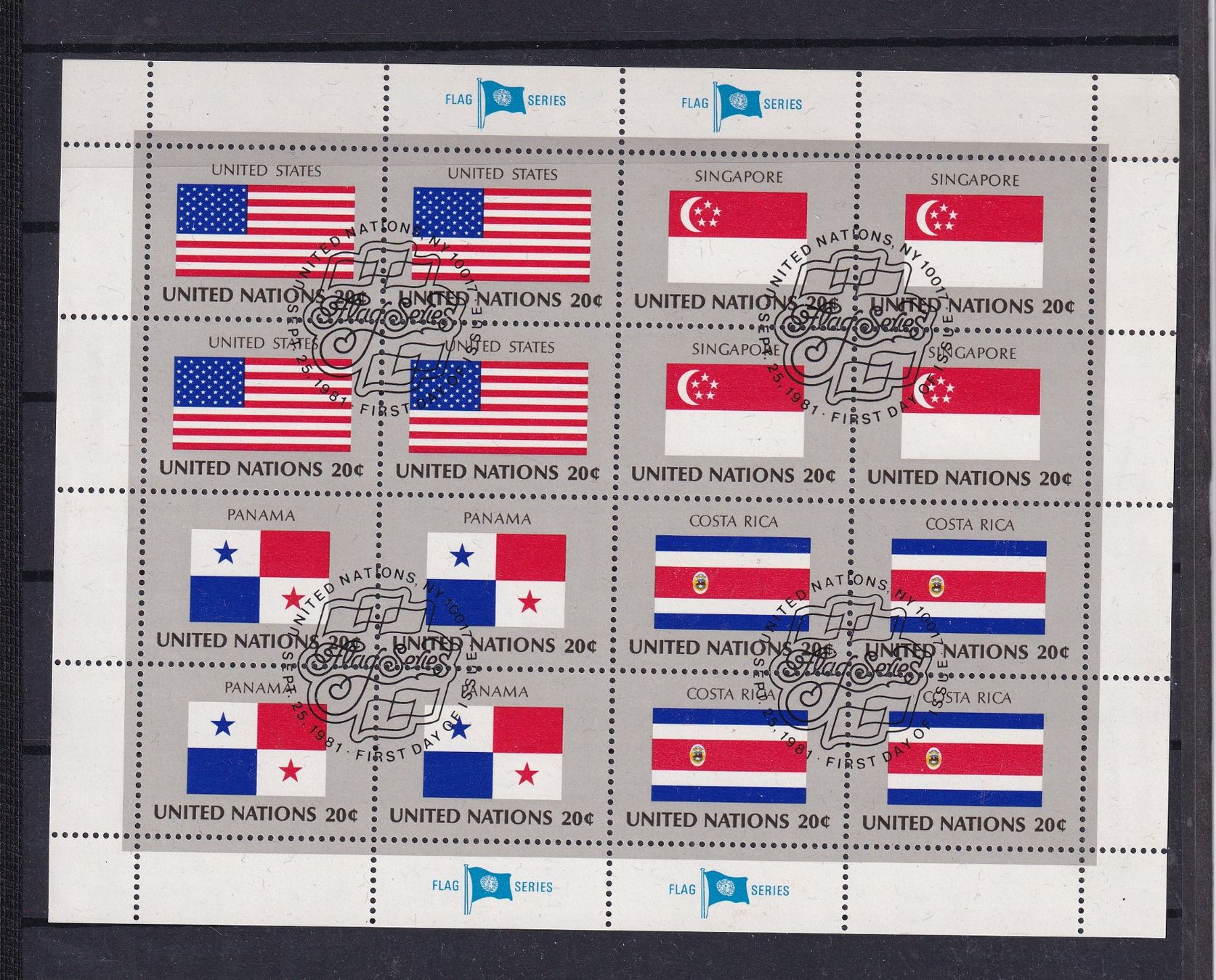 Tous les timbres: Feuillets Nations- Unies  NY 1981 Oblitérés – D'occasion à Nyon par an54 2