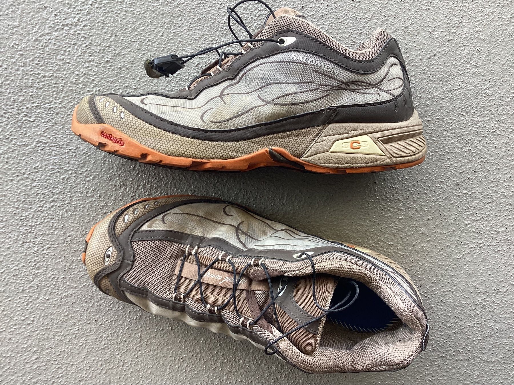 Scarpe da donna: Salamon leichte Wanderschuhe/Laufschuhe, Grösse: 40 – Usato da Haag (Rheintal) venduto da Rega 1
