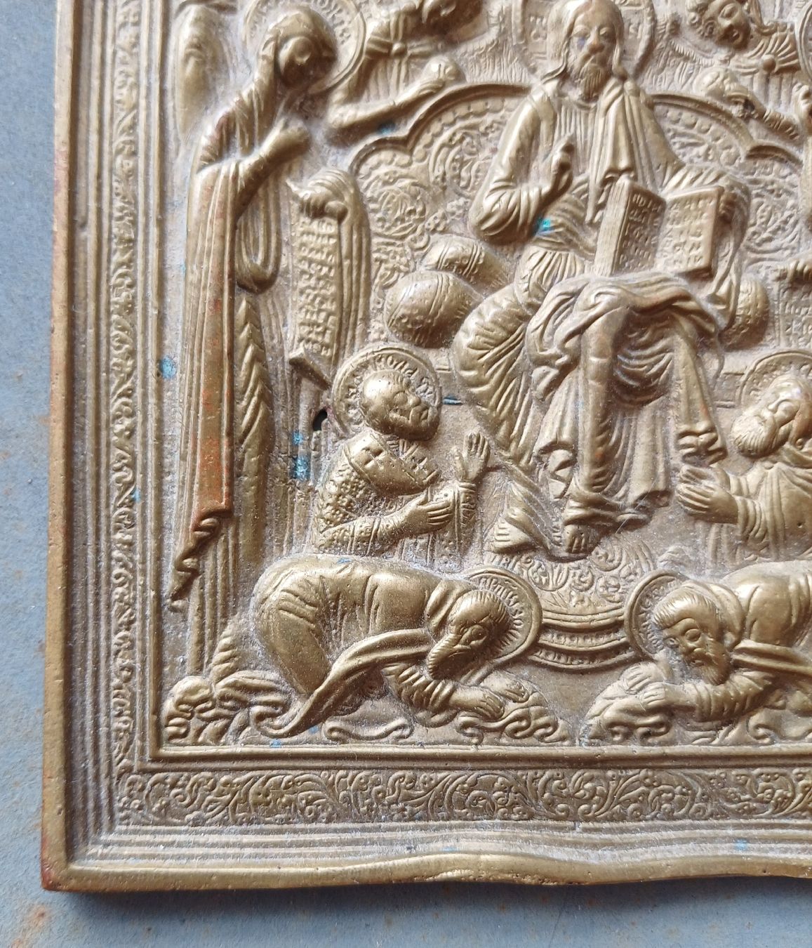 Gemälde: Reiseikone Ikone Bronze oder Messing – Gebraucht aus Merenschwand von Brockinell 1