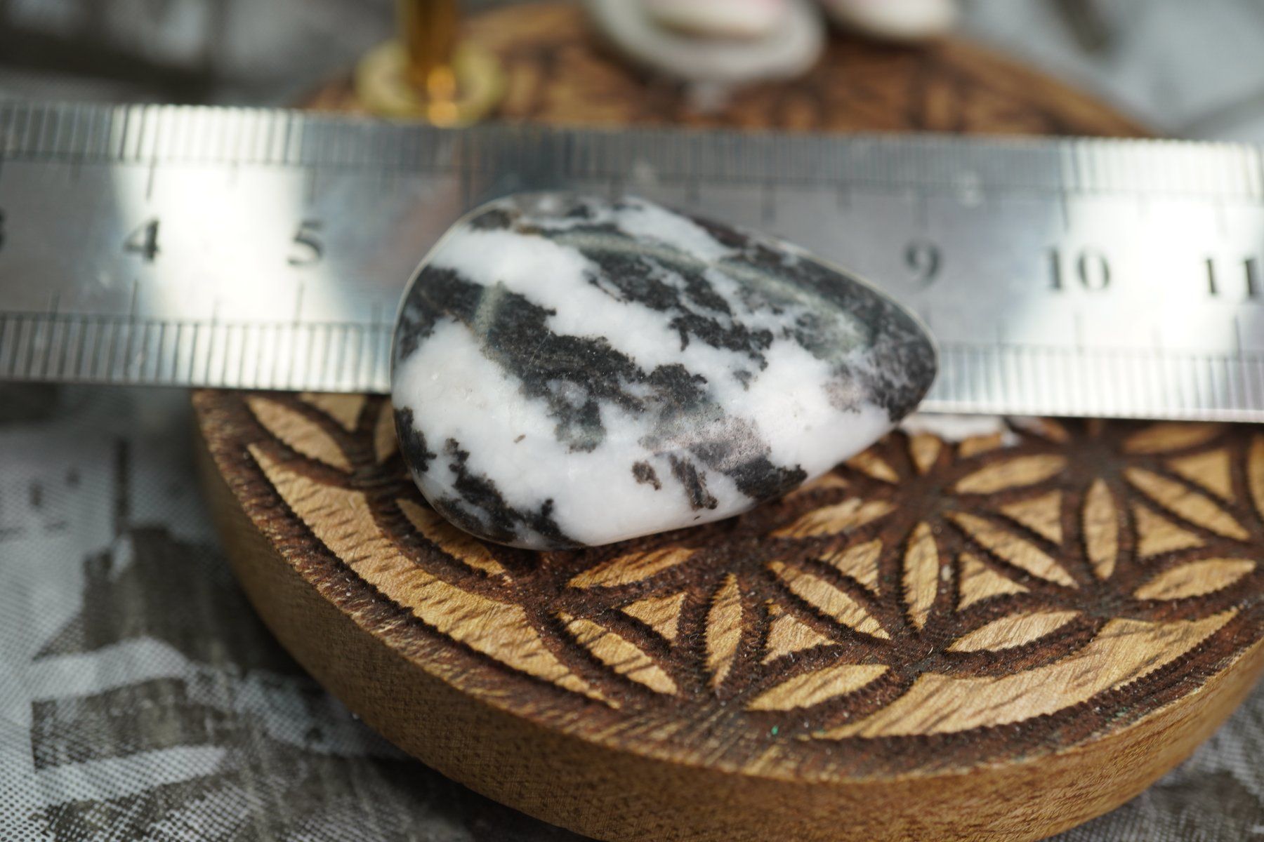 Mineralien & Heilsteine: Zebra Stone   Scheibenstein      ab 1.-    Aus  Räumung – Neu und originalverpackt aus Eschenbach SG von topstone 7