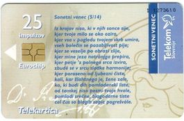 Telefonkarte Slowenien Sonetni Venec (5/14)