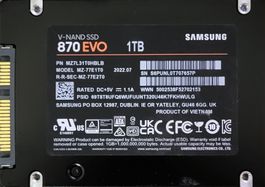 1×Samsung SSD 870 EVO 1TB gebraucht