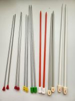 7 Paar Stricknadeln von Nr. 2.5 - 7