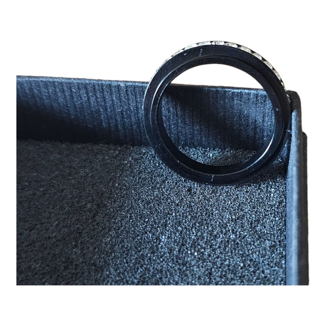 Anelli: Schwarzer Anti-Stress-Ring / Spinner-Ring Edelstahl Gr. 57 – Nuovo (secondo la descrizione) da Langenthal venduto da SecondChanceShop 1