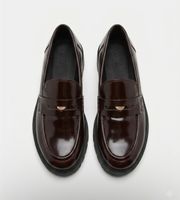 NEU Zara Loafer - BORDEAUX - grösse 38
