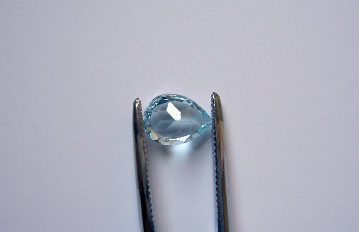 Edelsteine: AQUAMARIN  1,37 ct.  BRASILIEN  - IF – Neu (gemäss Beschreibung) aus Stuttgart von Escazu 1