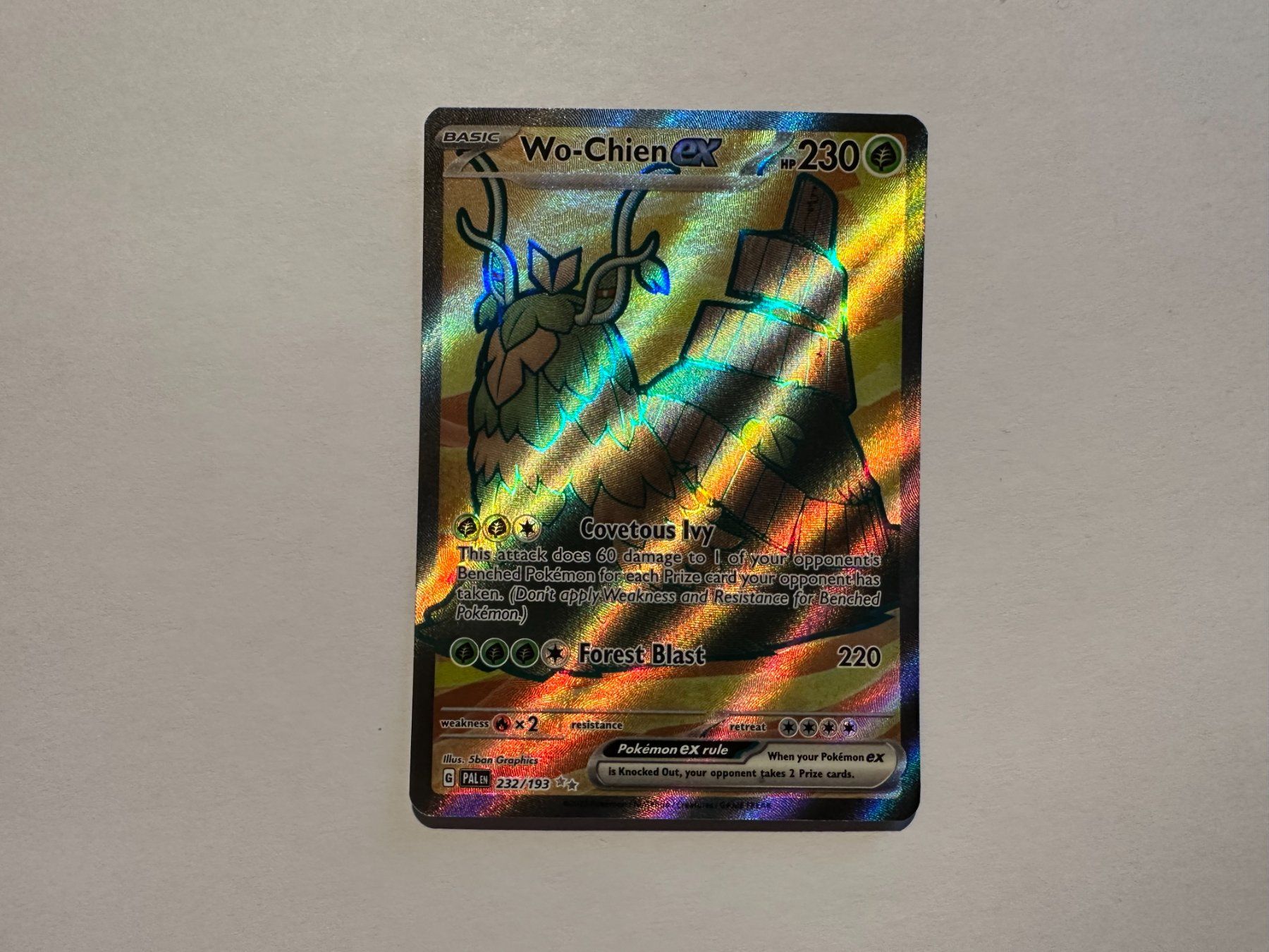Pokémon Carte collezionabili: Wo-Chien ex Fullart Paldea Evolved EN – Nuovo (secondo la descrizione) da Hagendorn venduto da Pokecollectorch 1