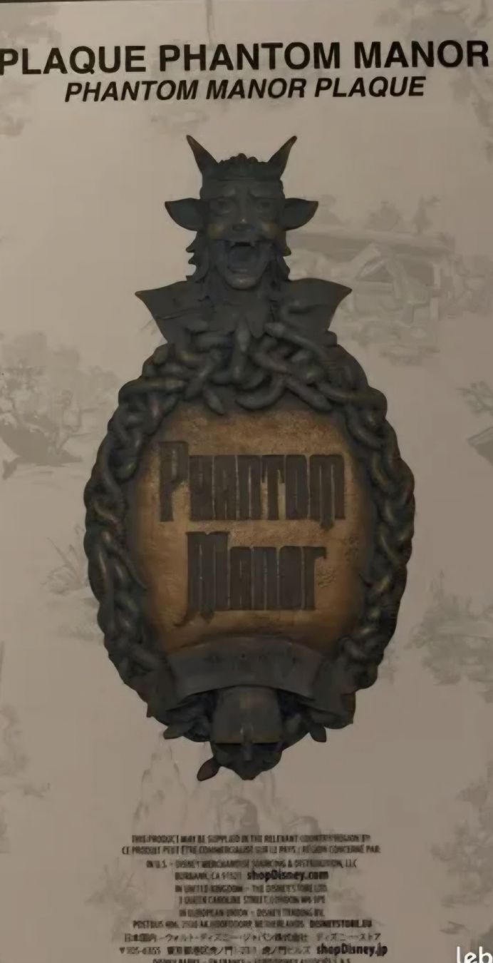 Disney Statuette: Disney figurine Plaque Phantom Manor – Nuovo e nell'imballaggio originale da Saxon venduto da 2005sylvester 3