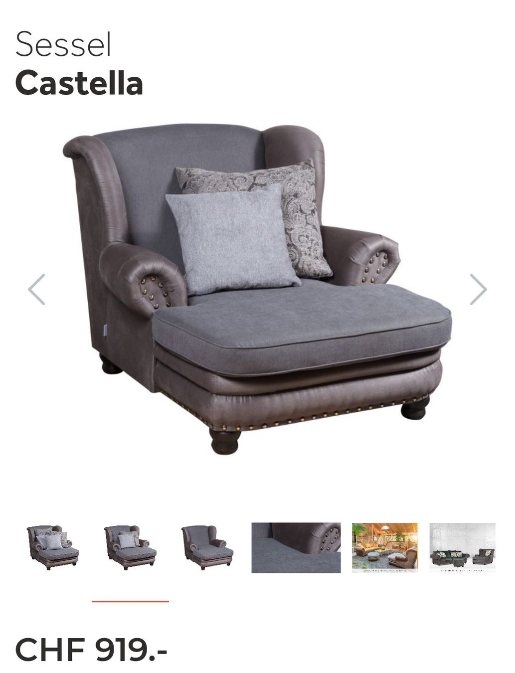 Poltrone: Gutmann Castella Sofasessel Ohrensessel – Usato da Würenlos venduto da sanfrancisco27 2