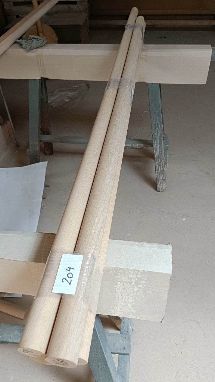Holzartikel: 4 Stk. Handlauf Rundstab Eiche D: 45 mm Los 204 – Neu (gemäss Beschreibung) aus Sulgen von Wag0815