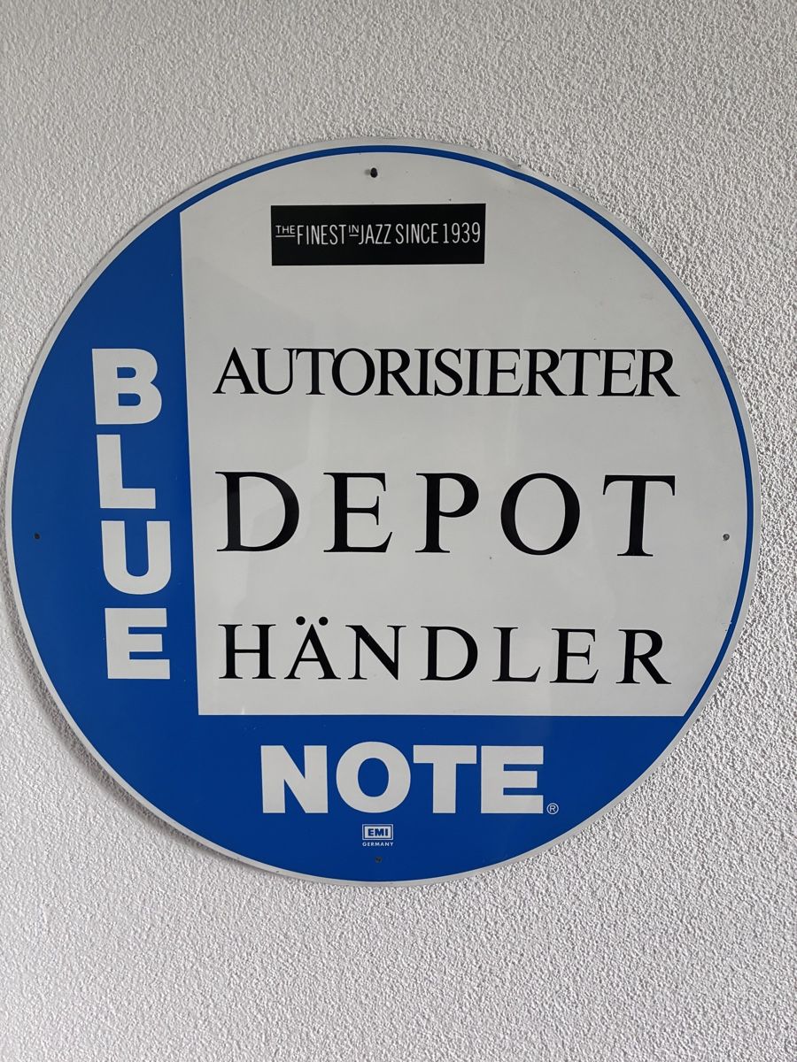 Insegne: BLUE NOTE Original Händler Schild EMI Germany Jazz Vinyl – Usato da Ottikon venduto da Hifi-Guru 1