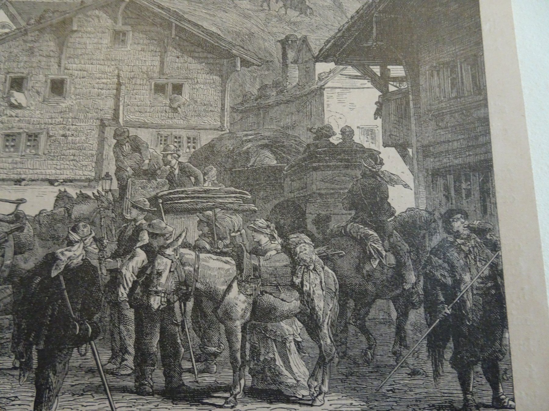 Incisioni: Andermatt  - Posthaus alter Stich – Usato da Vitznau venduto da Mina60 2