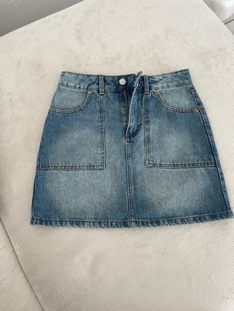 Modischer Jeans Minirock Gr. 34