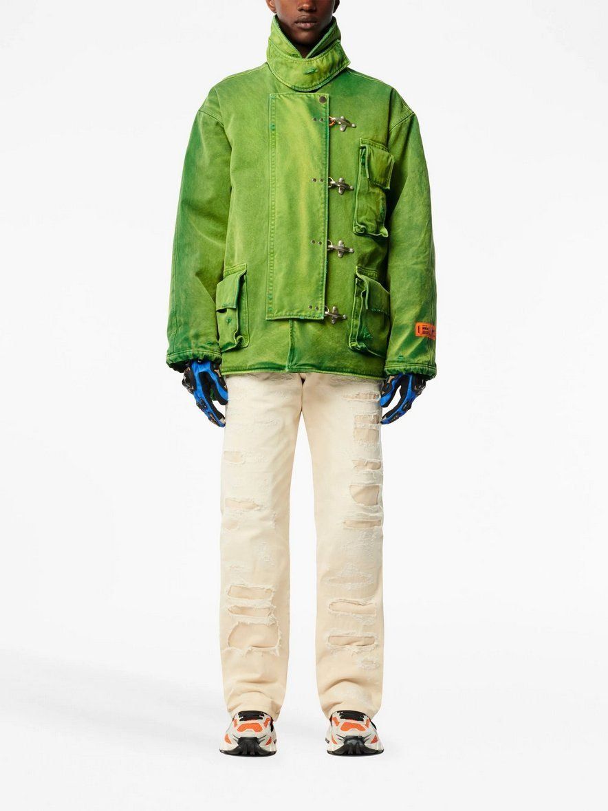 Jeans: Heron Preston straight-leg distressed Jeans - Farfetch $450 – Nuovo e nell'imballaggio originale da Genève venduto da dorco 2